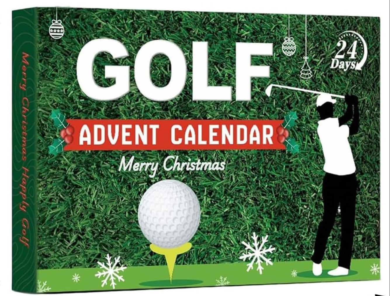 2025 Christmas Golf Advent Calendar Gift Box 24 Days Countdown to Christmas Golf Themed Set for Men Women Stocking Stuffers