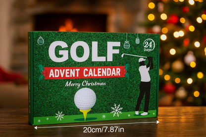 2025 Christmas Golf Advent Calendar Gift Box 24 Days Countdown to Christmas Golf Themed Set for Men Women Stocking Stuffers
